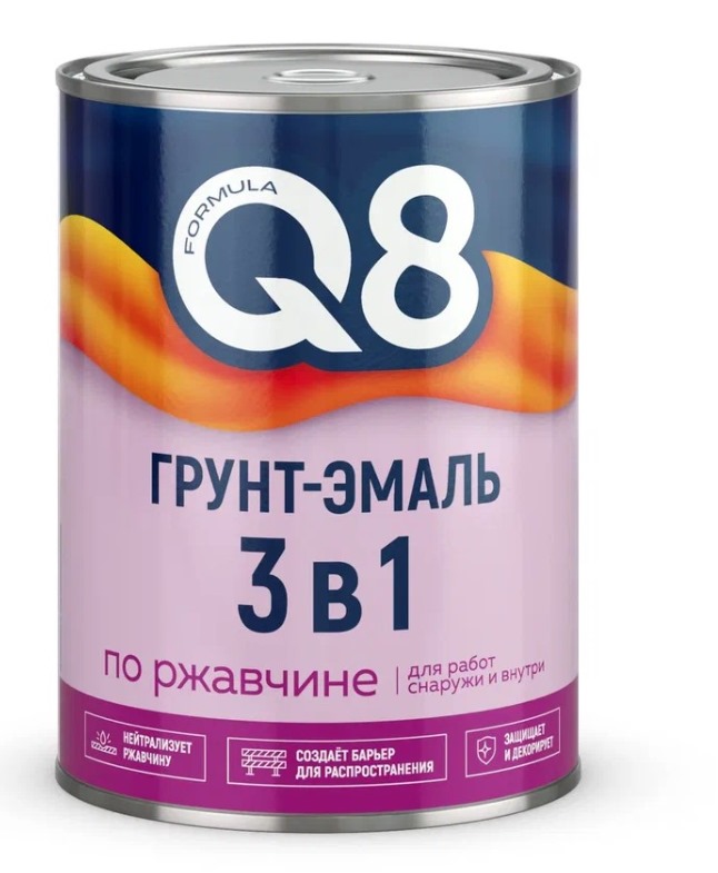 Грунт-эмаль по ржавчине БЕЛАЯ 0,9 кг ФОРМУЛА