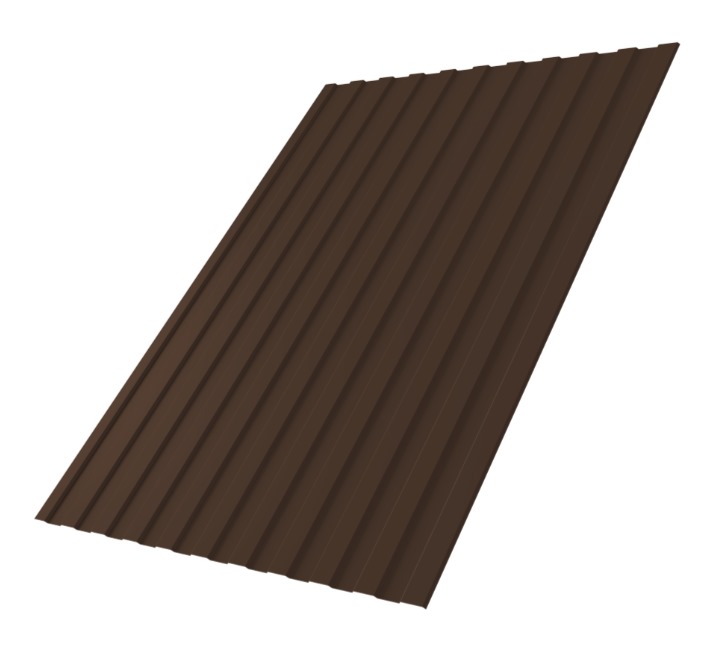 Профлист С-8 Коричневый(8017) 2,0х1,2х0,45мм