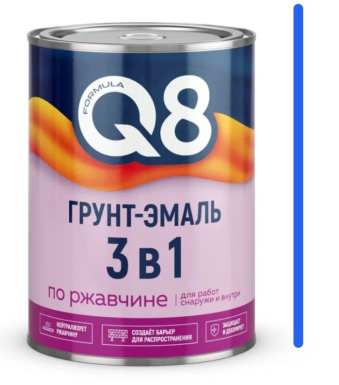 Грунт-эмаль по ржавчине СИНЯЯ 0,9 кг ФОРМУЛА