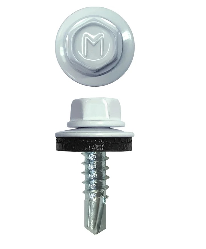 Саморез белый (9003) 5,5х19